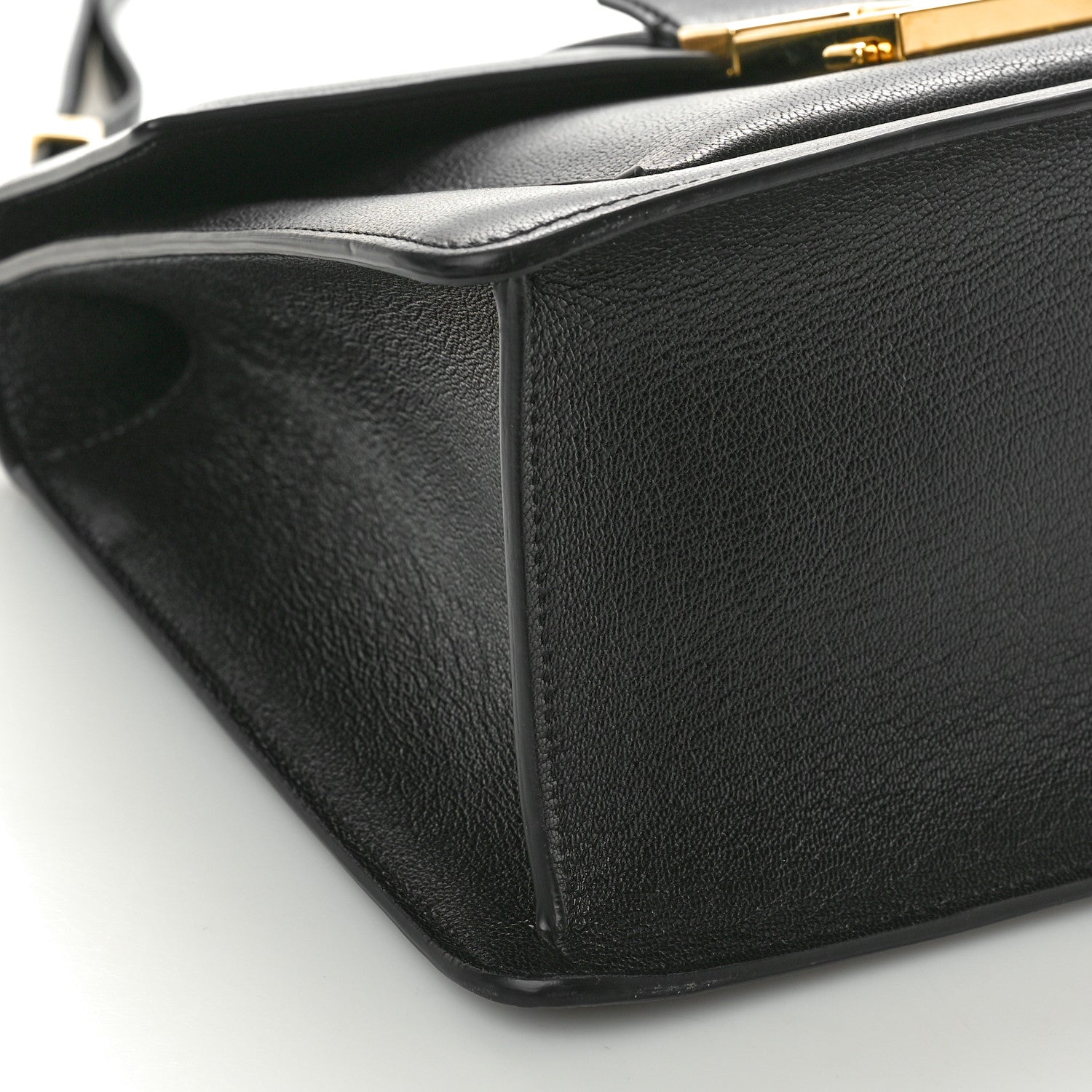 Tom Ford Shiny Goatskin Top Handle Day Bag Black 8 of 9