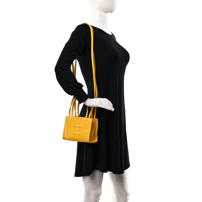 Telfar Vegan Leather Small Shopping Bag Yellow 2 of 9