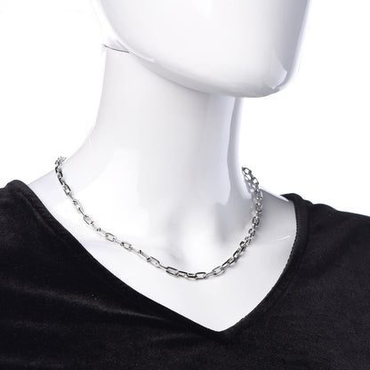 Cartier 18K White Gold 5mm Spartacus Chain Necklace 2 of 5