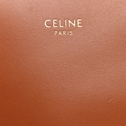 Celine Textile Calfskin Triomphe Besace Natural Tan 6 of 11
