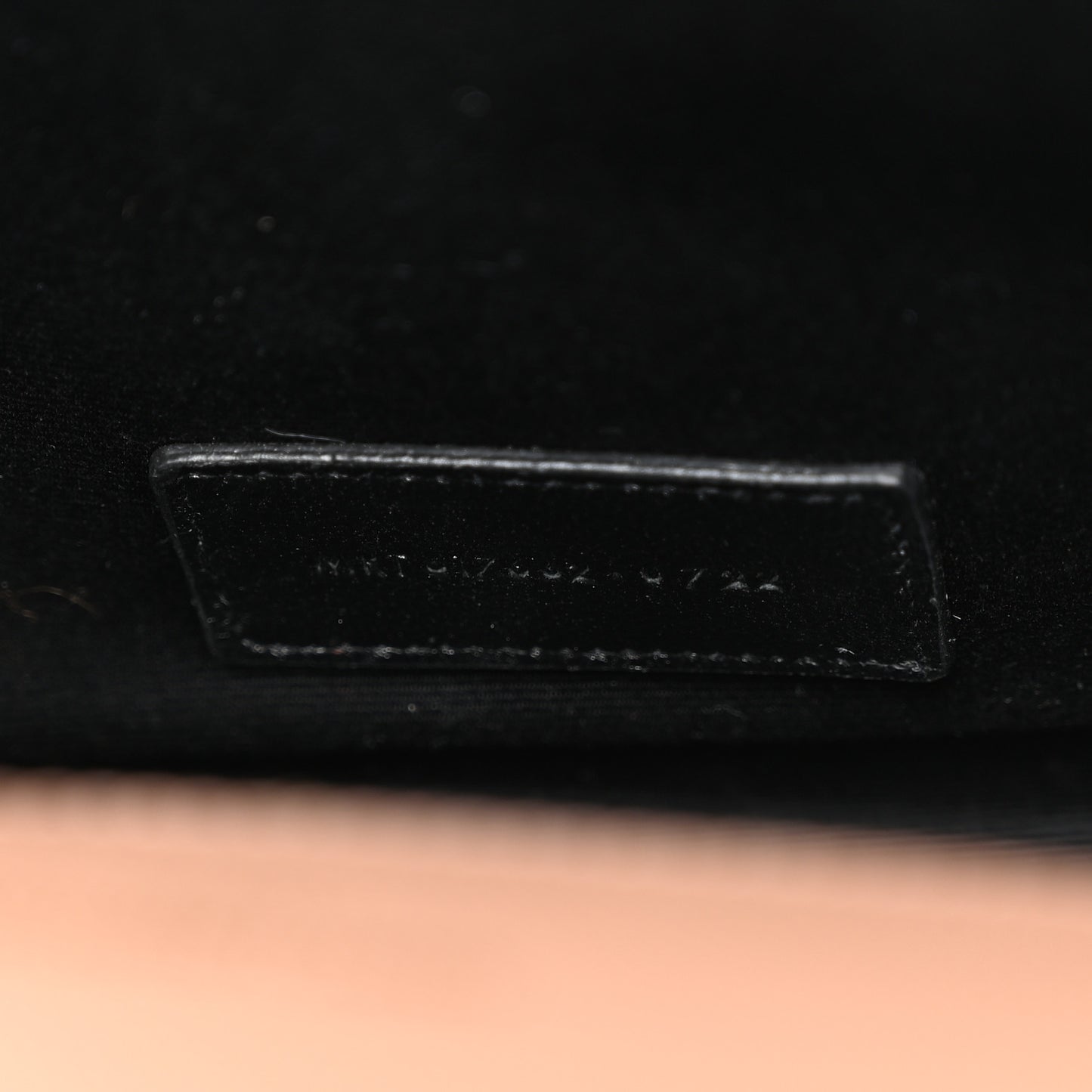 Grain De Poudre Matelasse Chevron Monogram Envelope Clutch Vintage Peach