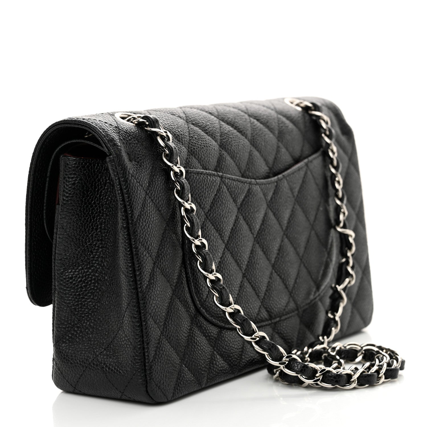 Chanel Caviar Quilted Medium Double Flap Black 3 of 11