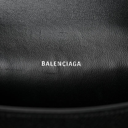 Balenciaga Grained Calfskin Hourglass Top Handle Bag XS Black 6 of 9