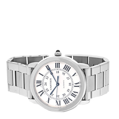 Cartier Stainless Steel 36mm Ronde Solo Automatic Watch 1 of 5