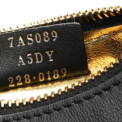 Fendi Vitello Grace Matte Nano Fendigraphy Hobo Charm Black 7 of 7