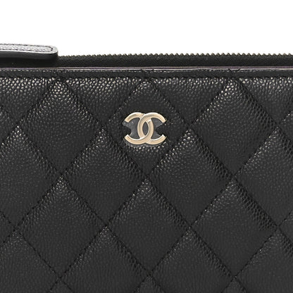Chanel Caviar Quilted Long Zip Wallet Black 7 of 9