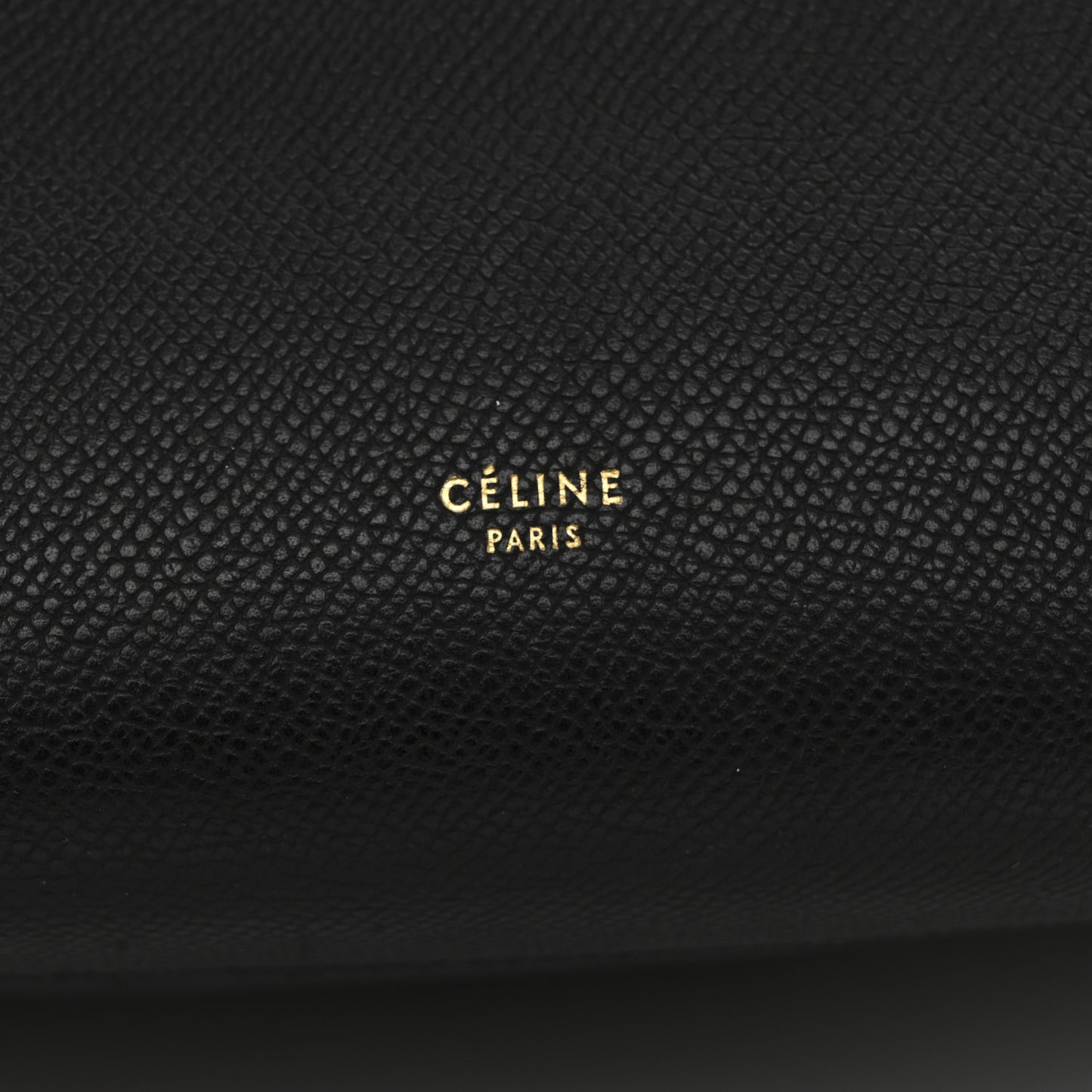 Grained Calfskin Mini Belt Bag Black