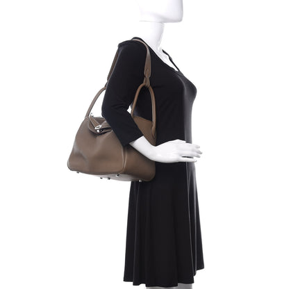 Hermes Taurillon Clemence Lindy 30 Etoupe 2 of 11