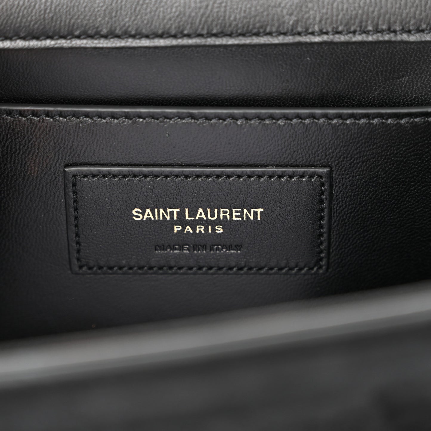 Suede Medium Classic Monogram Kate Satchel Black