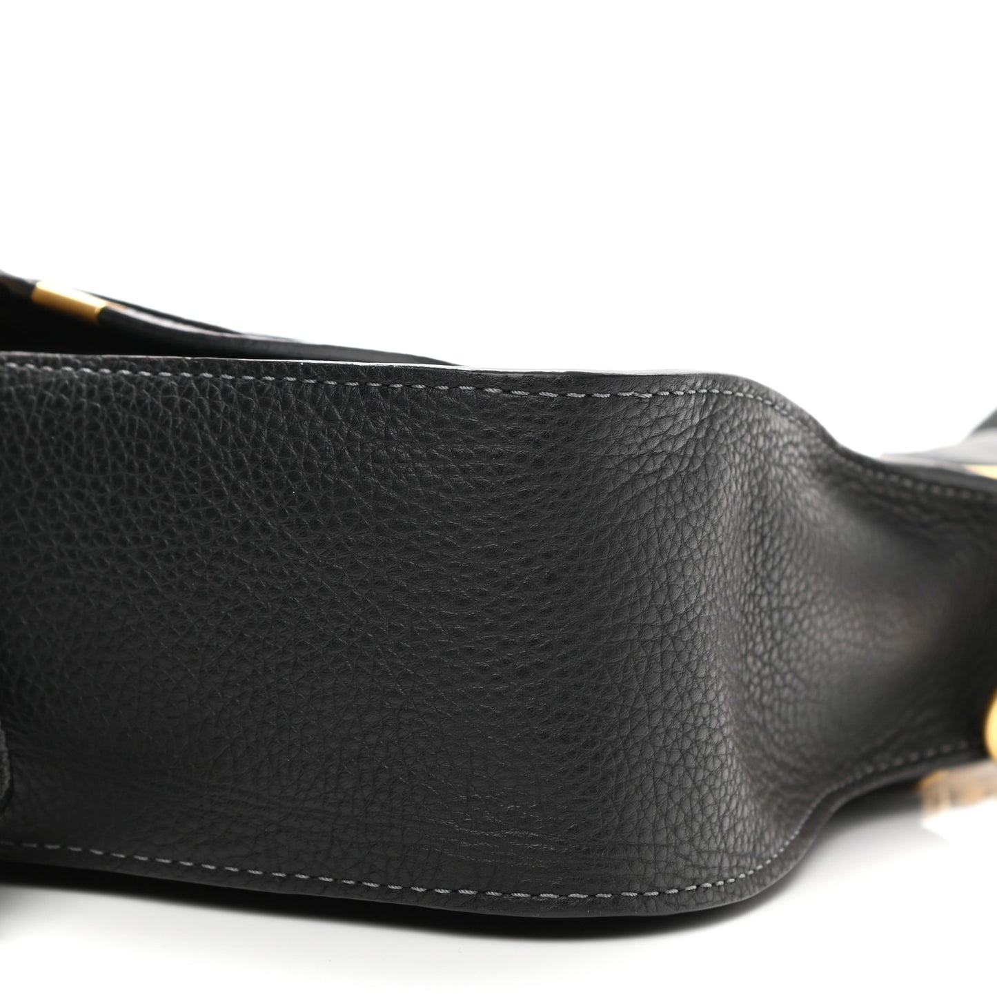 Calfskin Small Marcie Satchel Black