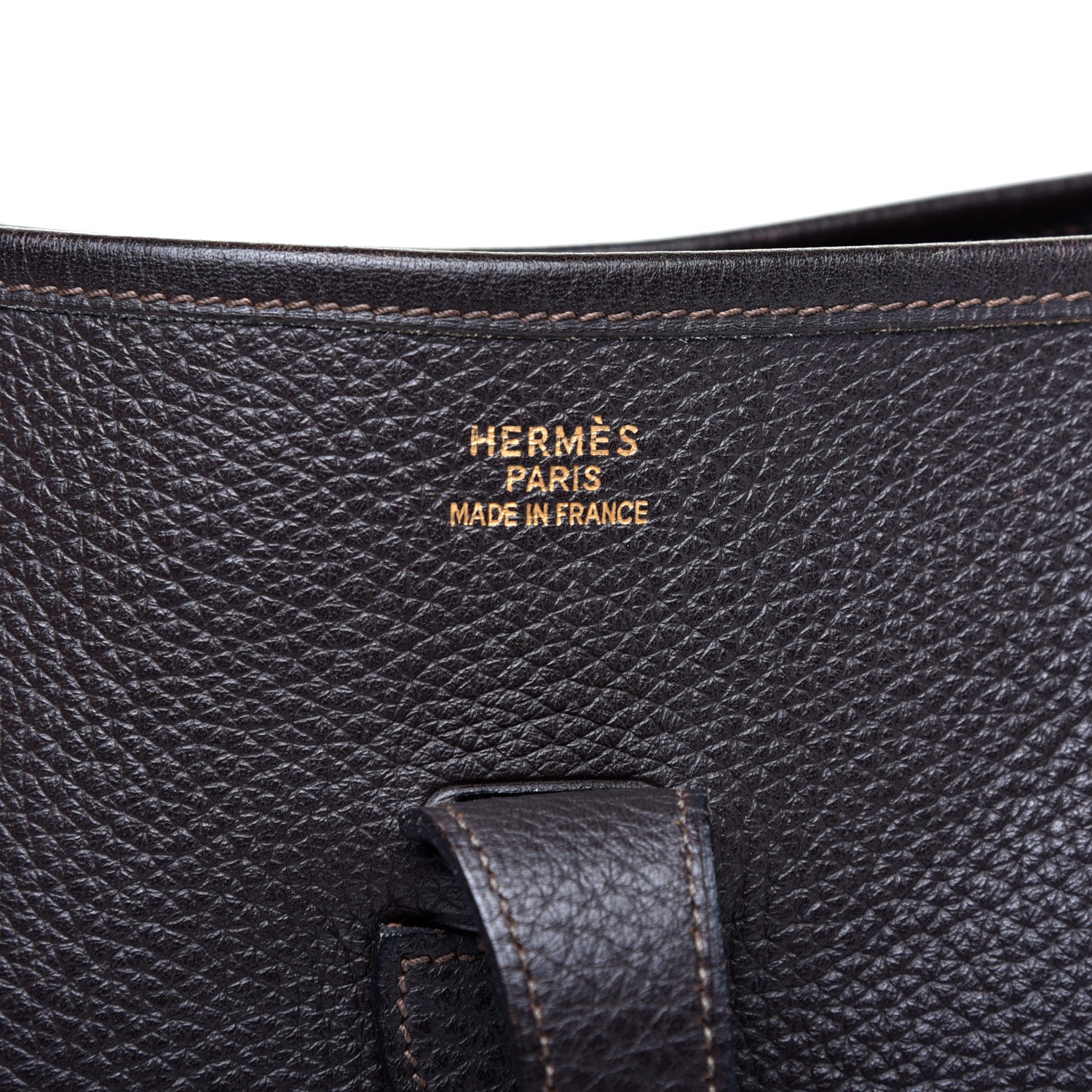 Hermes Taurillon Clemence Evelyne PM Chocolate 8 of 9