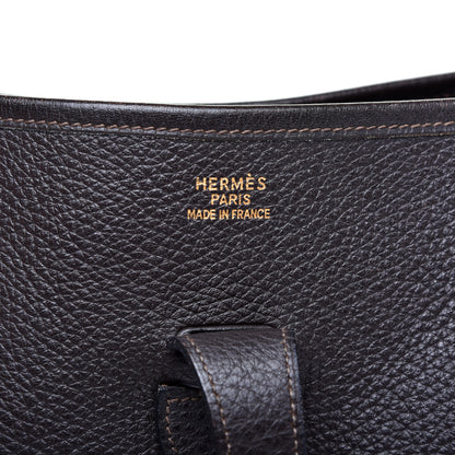 Hermes Taurillon Clemence Evelyne PM Chocolate 8 of 9