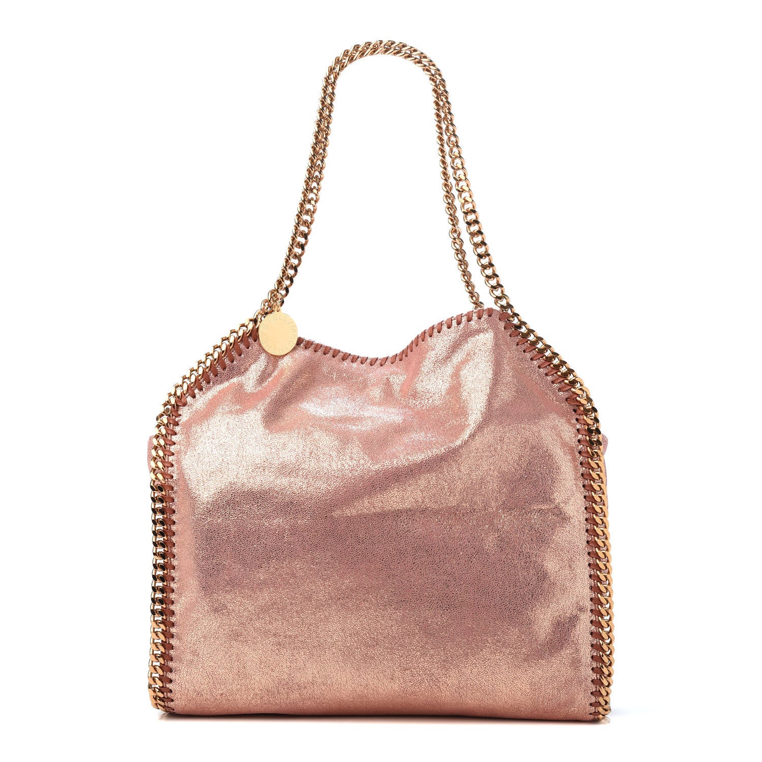 Stella McCartney Metallic Shaggy Deer Small Falabella Tote Copper 1 of 9
