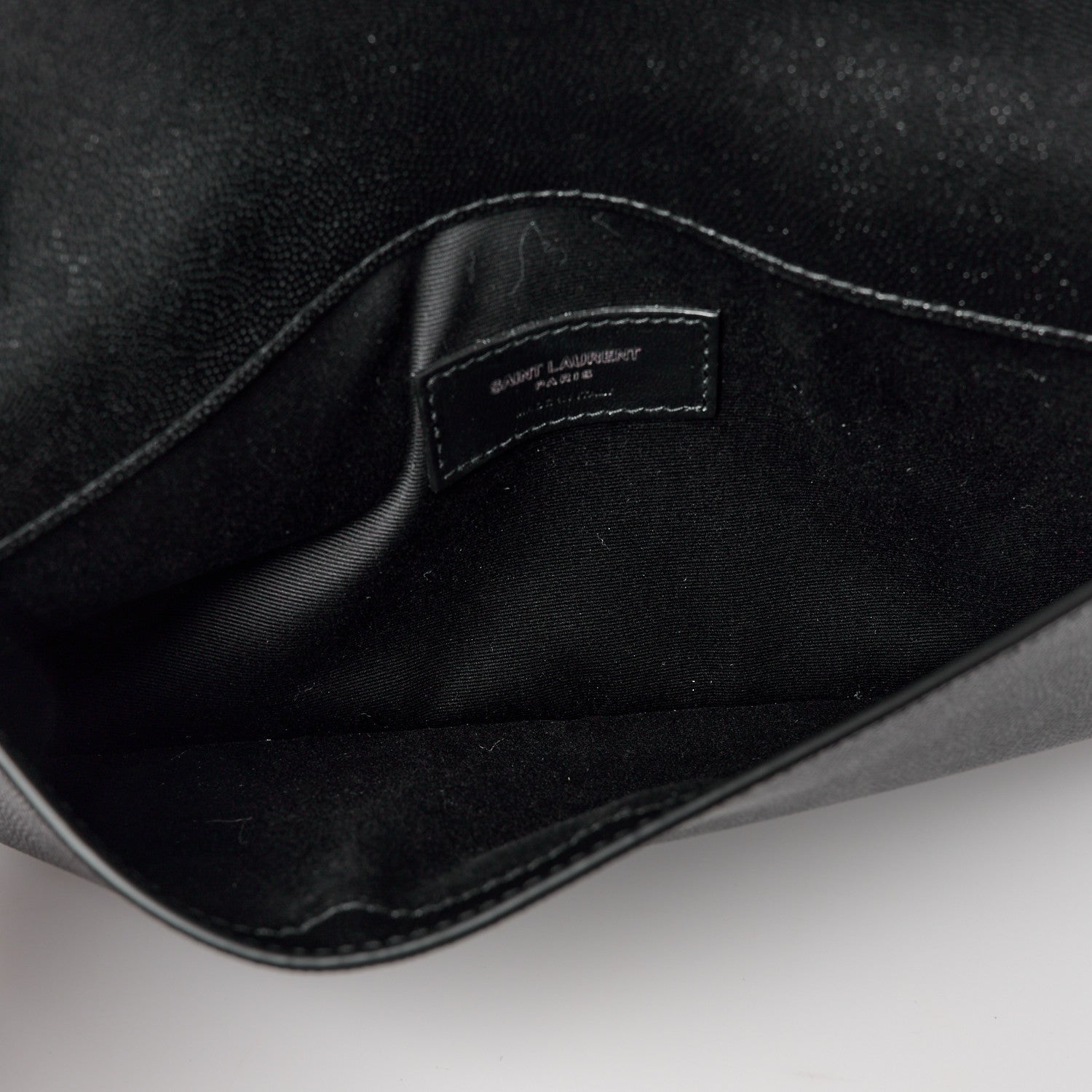 Saint Laurent Grain De Poudre Uptown Pouch Black 5 of 10