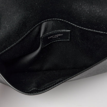 Saint Laurent Grain De Poudre Uptown Pouch Black 5 of 10