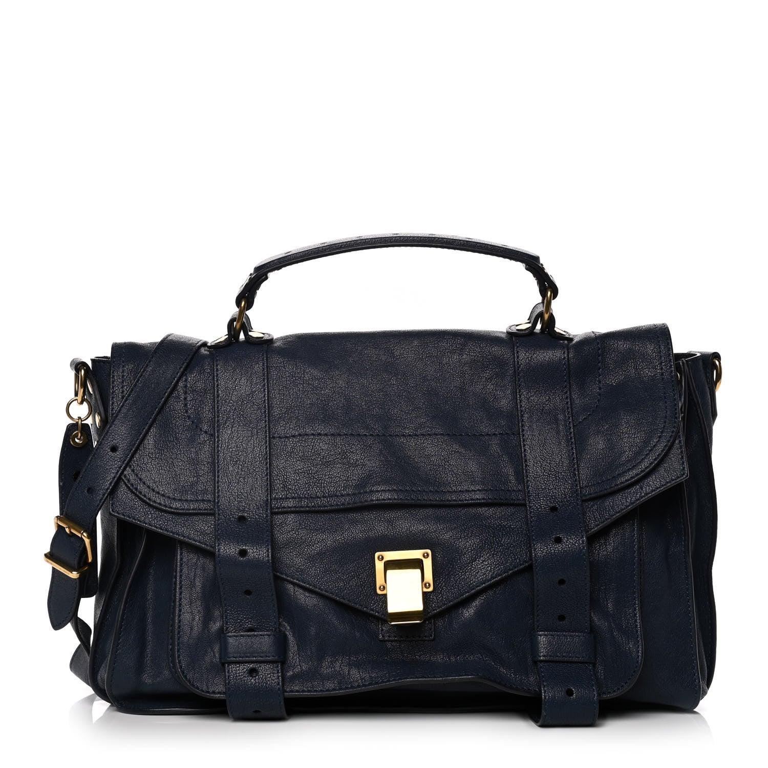 Proenza Schouler Lambskin Medium PS1 Satchel Midnight 1 of 11