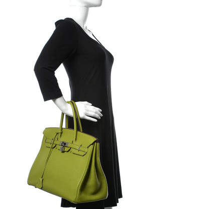 Hermes Togo Birkin 35 Vert Anis 2 of 16