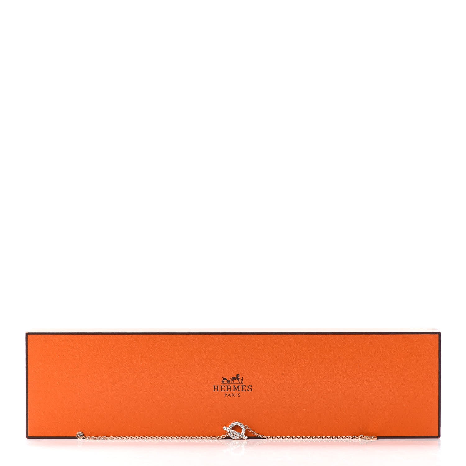 Hermes 18K Rose Gold Diamond Finesse Bracelet ST 5 of 5