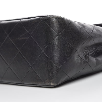 Chanel Lambskin Quilted Jumbo Single Flap Black 14 of 19