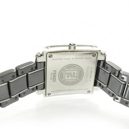 Fendi Stainless Steel Ceramic 30mm Orologi Quartz Watch Black 7 of 7