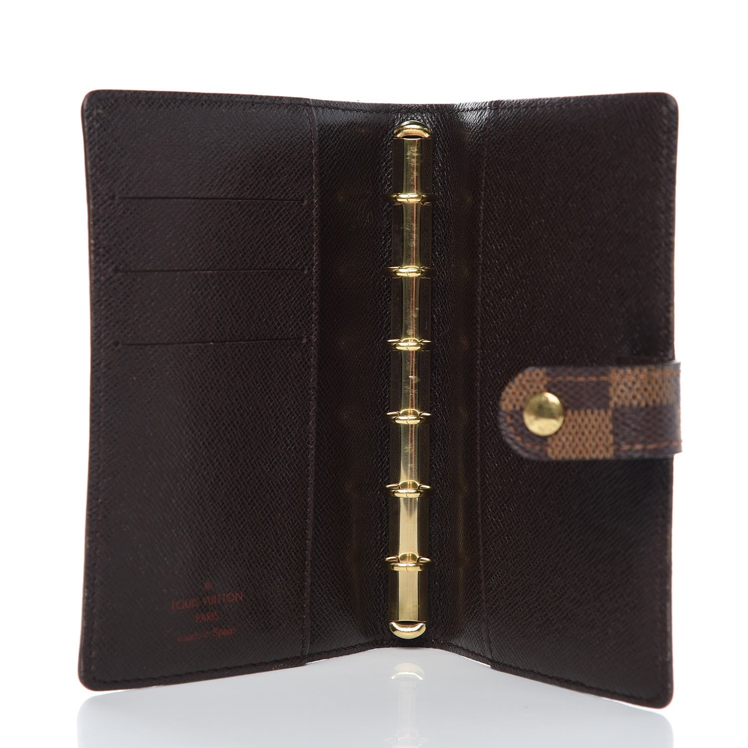 Louis Vuitton Damier Ebene Small Ring Agenda Cover 5 of 6