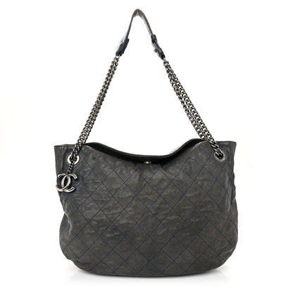 Chanel Caviar Quilted Simply CC Hobo Dark Blue 1 of 12