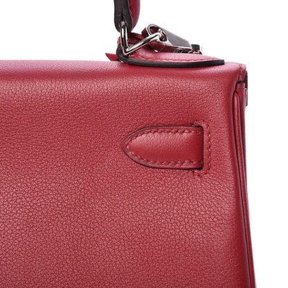 Hermes Evercolor Kelly Retourne 28 Rouge Grenat 30 of 35