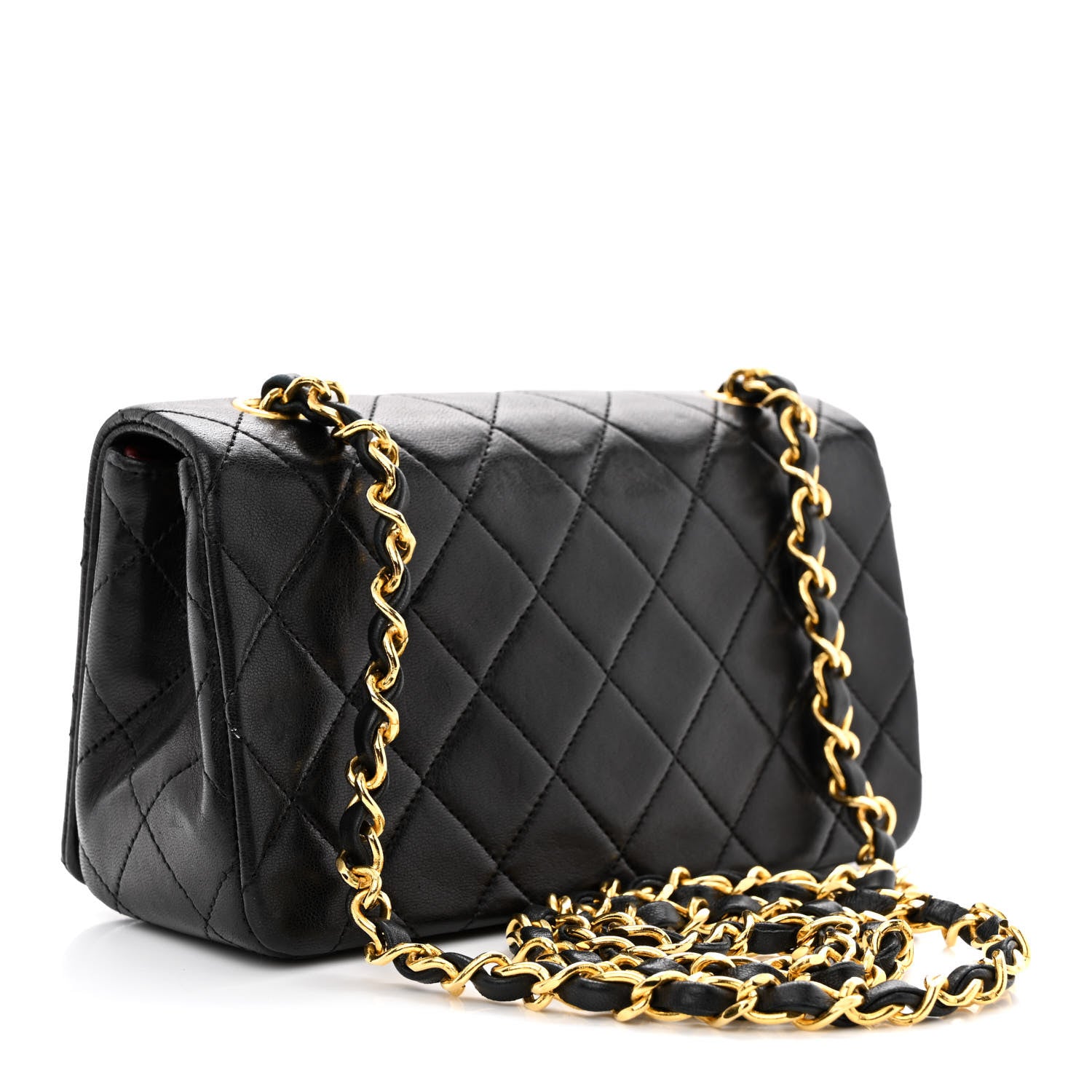Chanel Lambskin Quilted Small Single Flap Bag Black 3 of 11