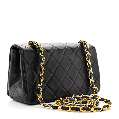 Chanel Lambskin Quilted Small Single Flap Bag Black 3 of 11