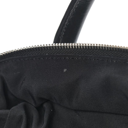 Chanel Aged Calfskin Chevron Medium Soft Bowling Bag Black 10 of 10