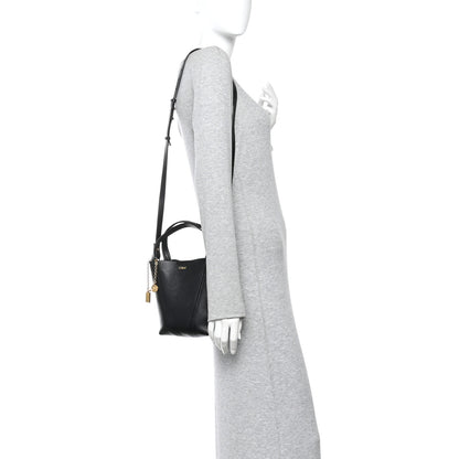 Chloe Grained Calfskin Small Spin Tote Black 2 of 10