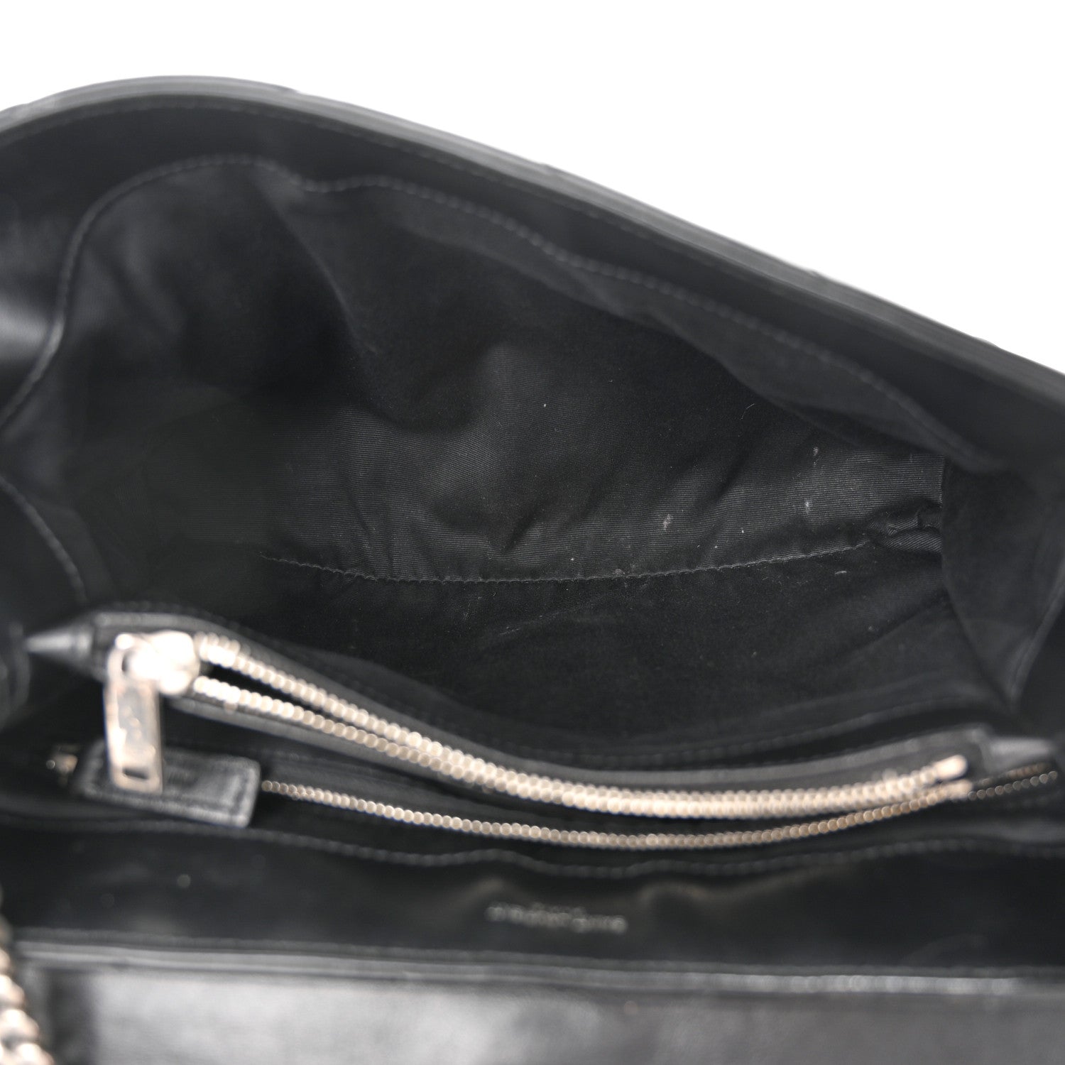 Saint Laurent Calfskin Y Quilted Monogram Medium Loulou Chain Satchel Black 5 of 11
