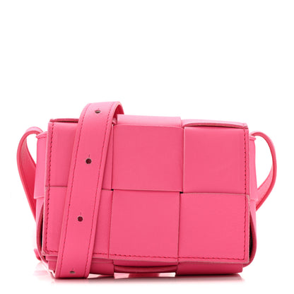Bottega Veneta Lambskin Maxi Intrecciato Extra Mini Cassette Crossbody Bag Bon Bon 1 of 14