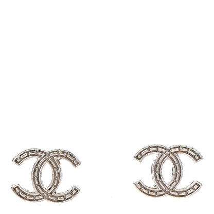 Chanel CC Earrings Silver 1 of 5