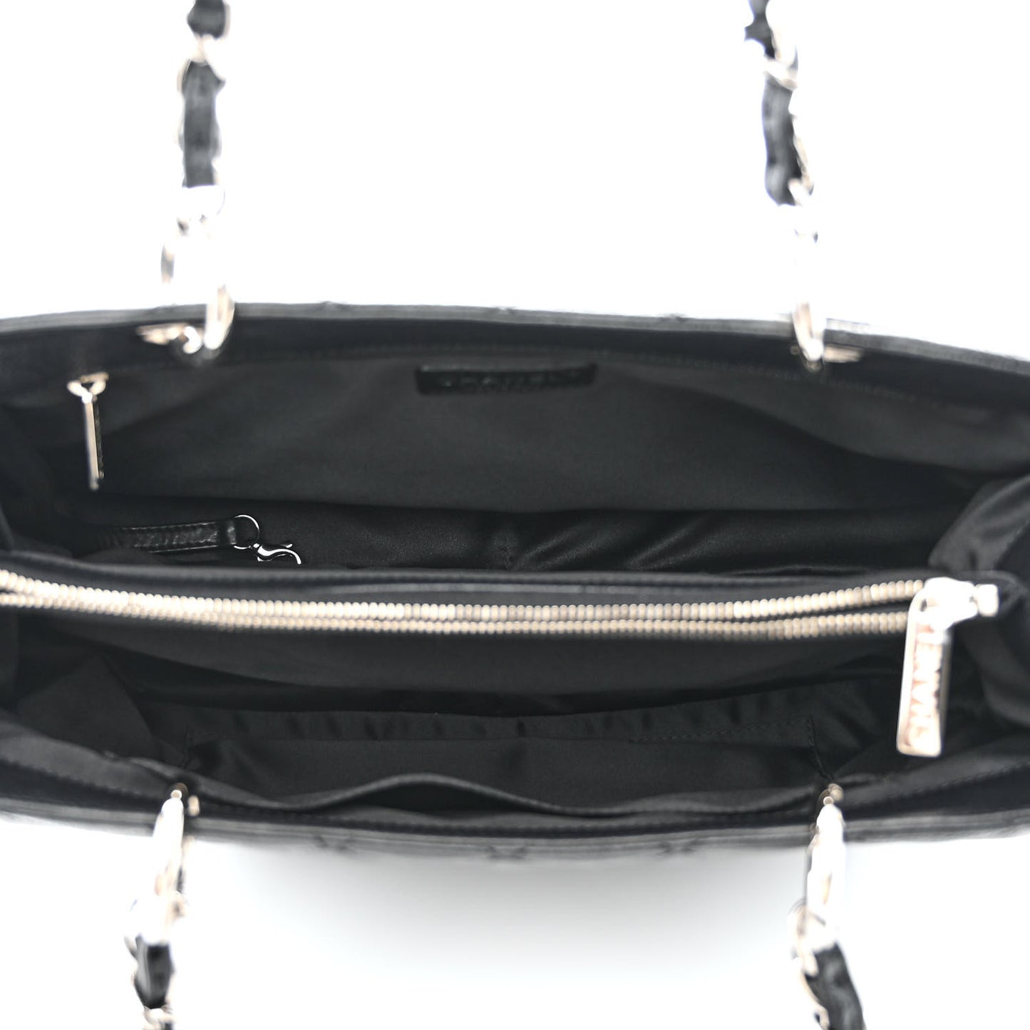Caviar Quilted Grand Shopping Tote GST Black