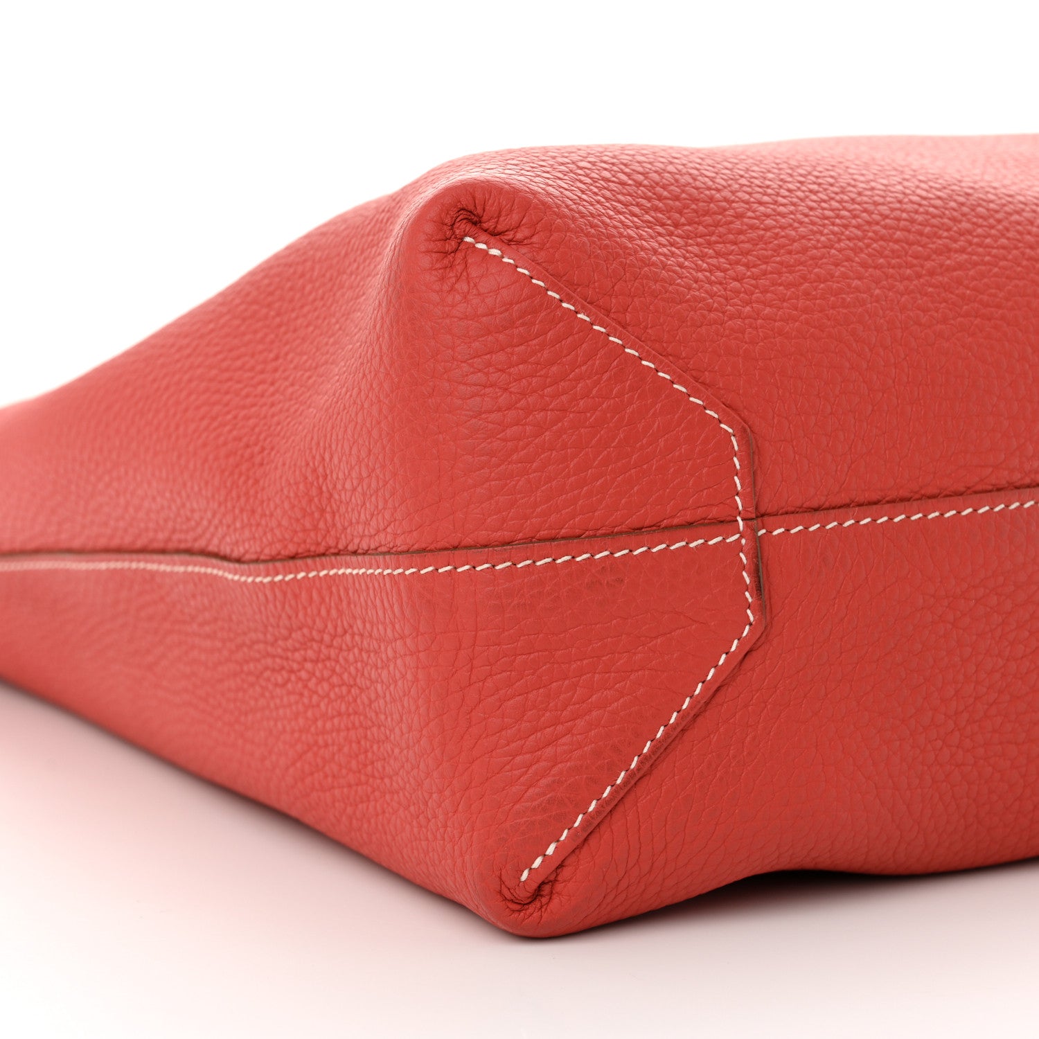 Hermes Taurillon Clemence Double Sens Reversible Tote 36 Sanguine Rose Jaipur 14 of 21