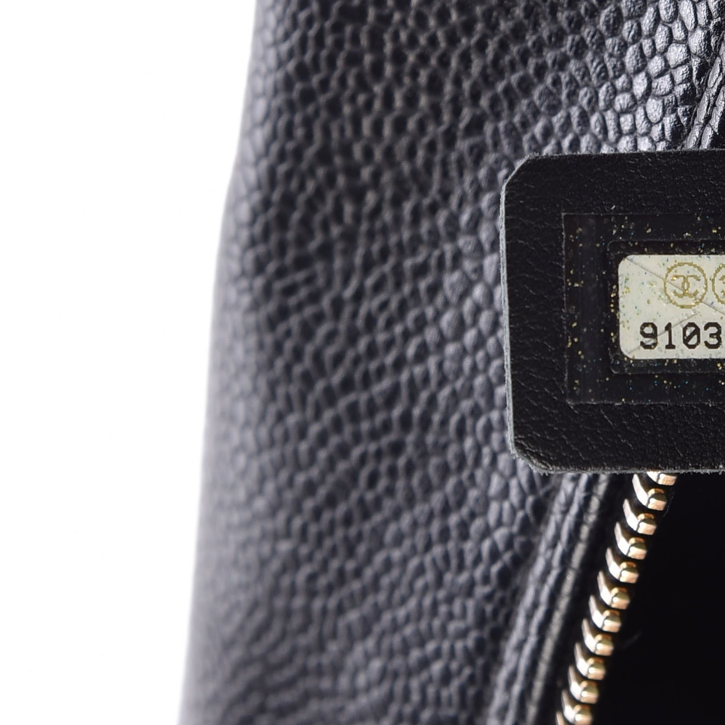Caviar Quilted Large Bowler Black