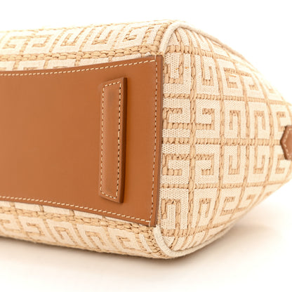 Givenchy Raffia Jacquard Fabric 4G Mini Antigona Beige 10 of 15