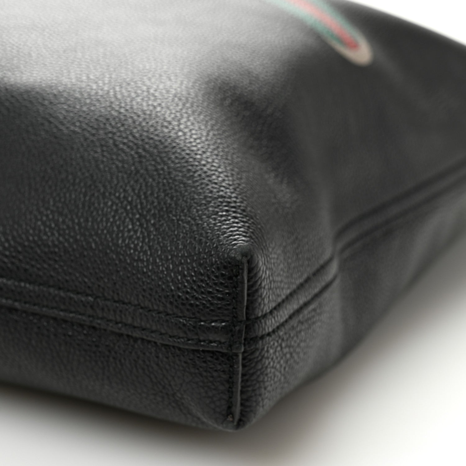 Gucci Calfskin Mens Logo Vertical Shopping Tote Black 10 of 12