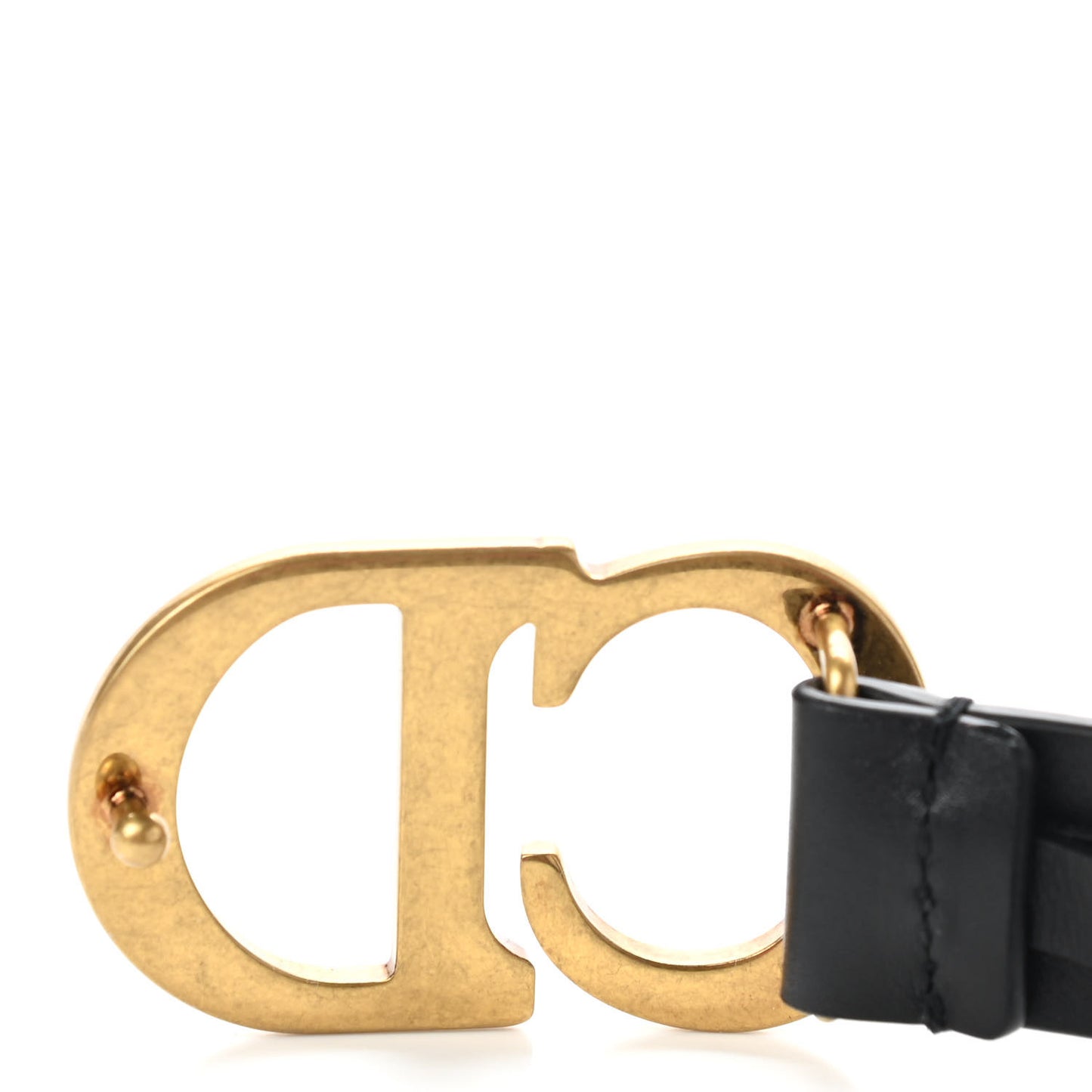 Calfskin Saddle Belt 80 Black