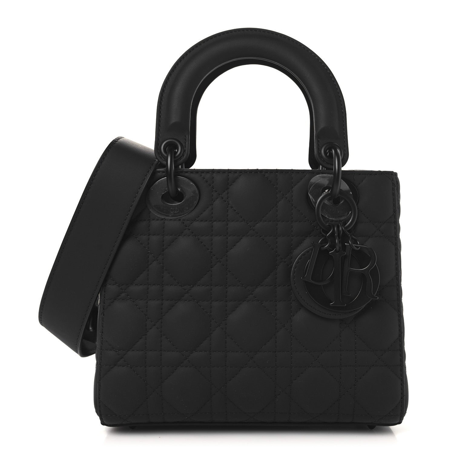Christian Dior Ultra Matte Calfskin Cannage Small My ABCDior Lady Dior Black 1 of 10