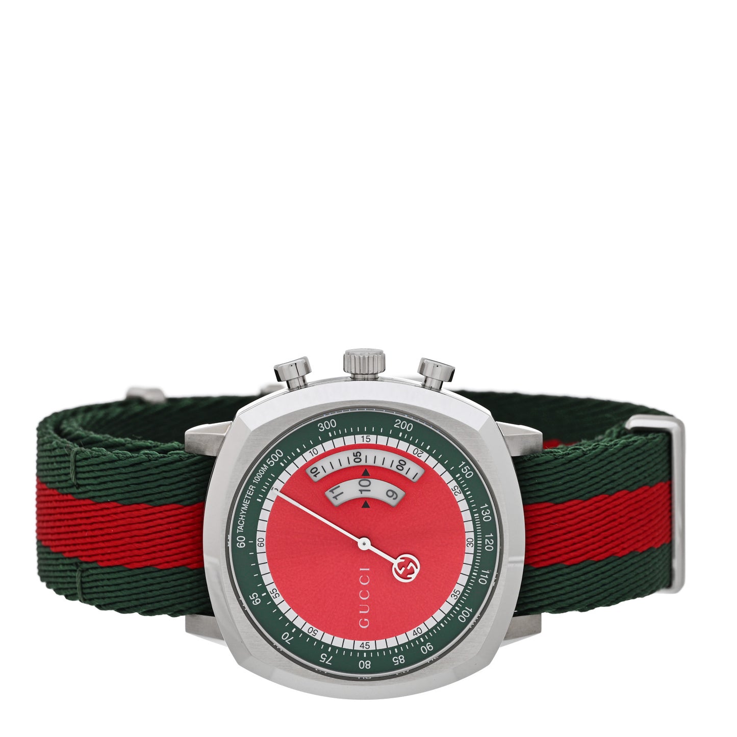 Stainless Steel Fabric 40mm Grip Quartz Watch Green
