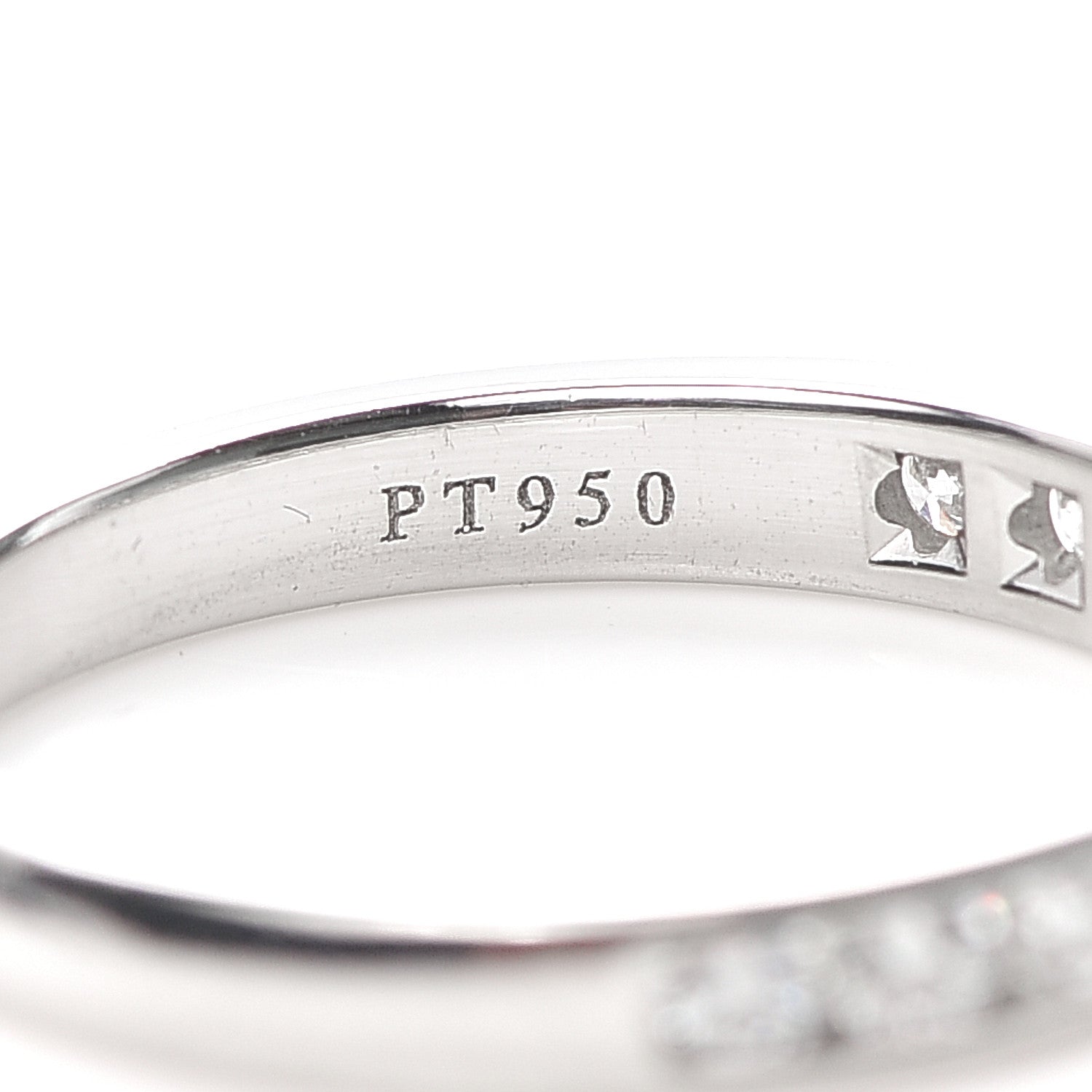 Tiffany Platinum Diamond 3mm Half Circle Wedding Band Ring 52 6 5 of 6