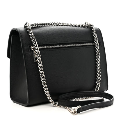 Louis Vuitton Soft Calfskin Mylockme Chain Bag BB Black 3 of 10