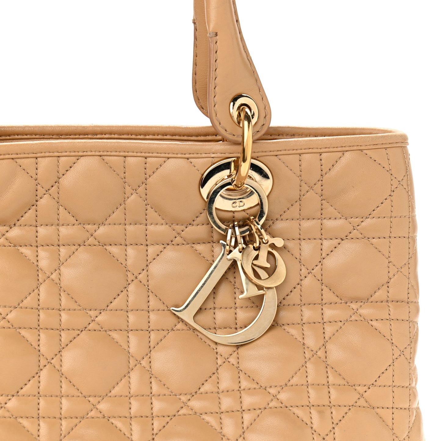Lambskin Cannage Dior Tote Beige