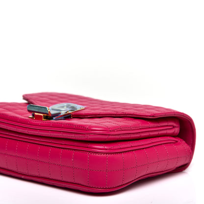 Celine Calfskin Quilted Small C Bag Pink 7 of 9