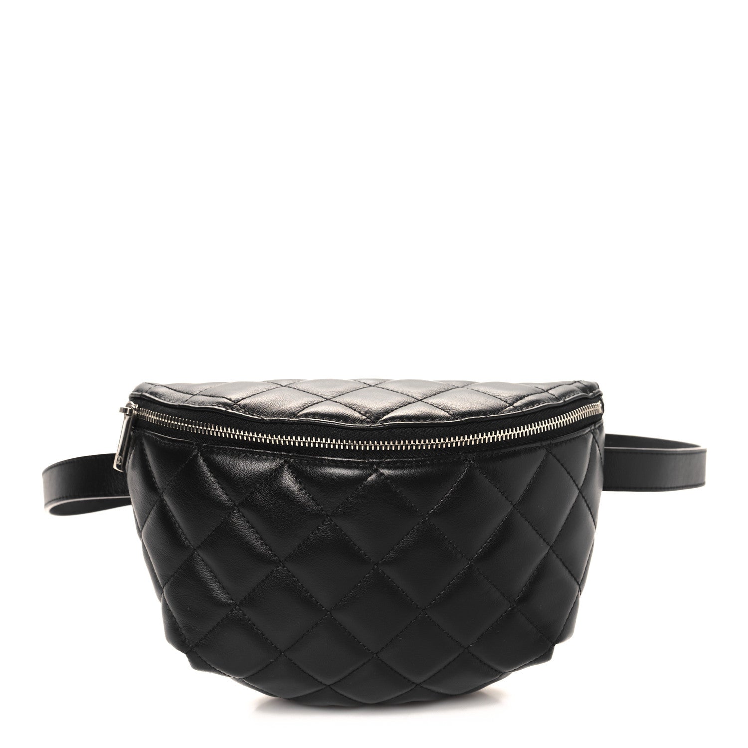 Chanel Calfskin Quilted Waist Belt Bag Black 1 of 11