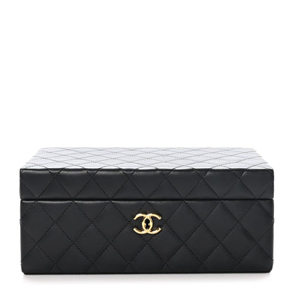 Chanel Lambskin Small Jewelry Box Black 1 of 17