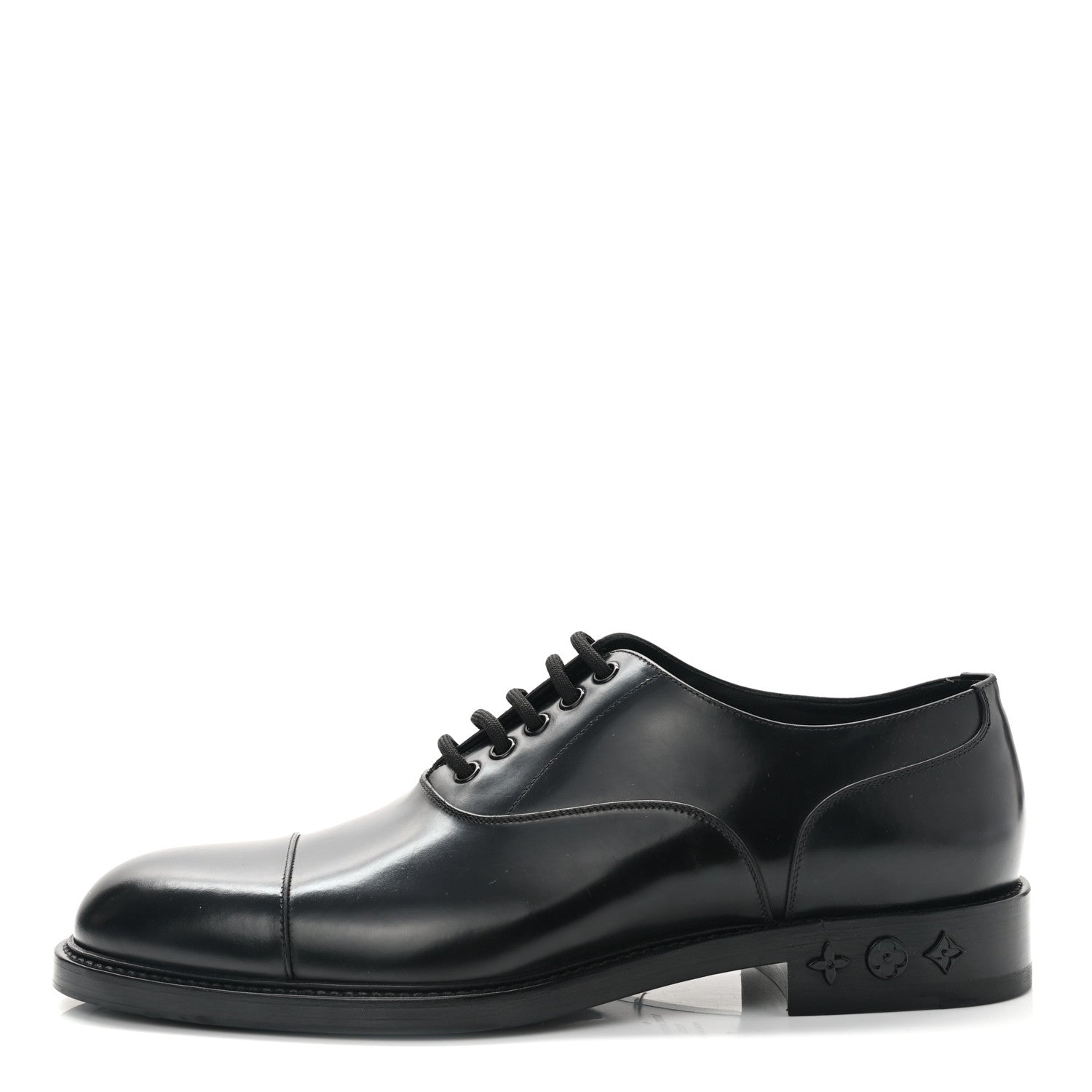 Louis Vuitton Calfskin Mens Vendome Flex Derby 9 Black 1 of 9