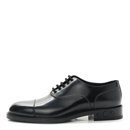 Louis Vuitton Calfskin Mens Vendome Flex Derby 9 Black 1 of 9